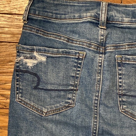 american eagle 00 super stretch jean skirt - Picture 6 of 10